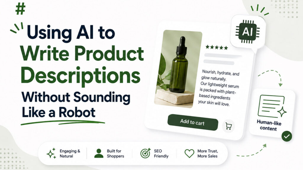 Using AI to Write Product Descriptions Without Sounding Like a Robot