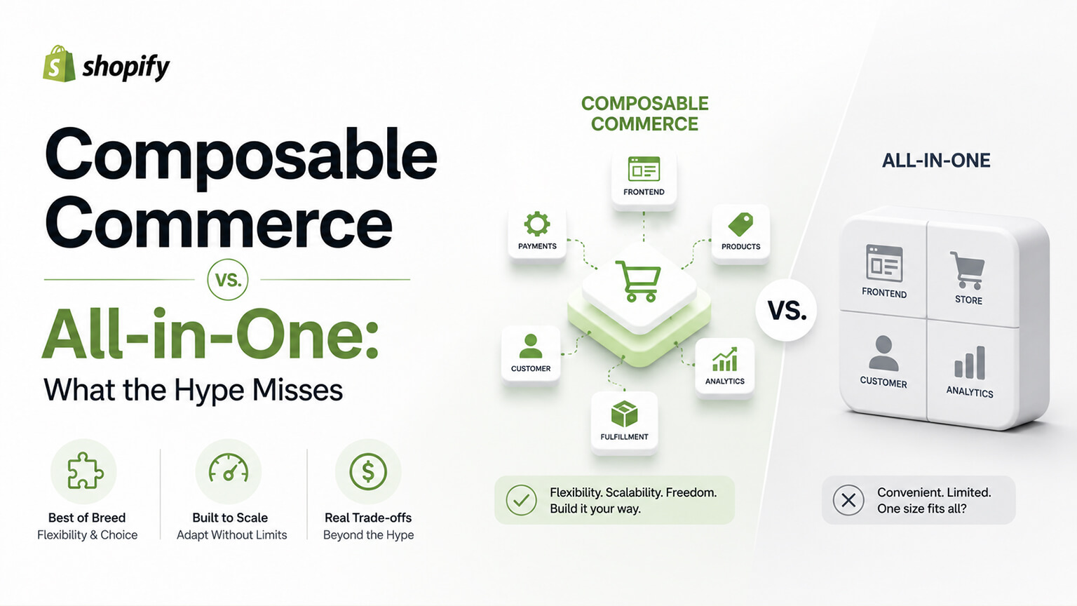 Composable Commerce vs. All-in-One: What the Hype Misses