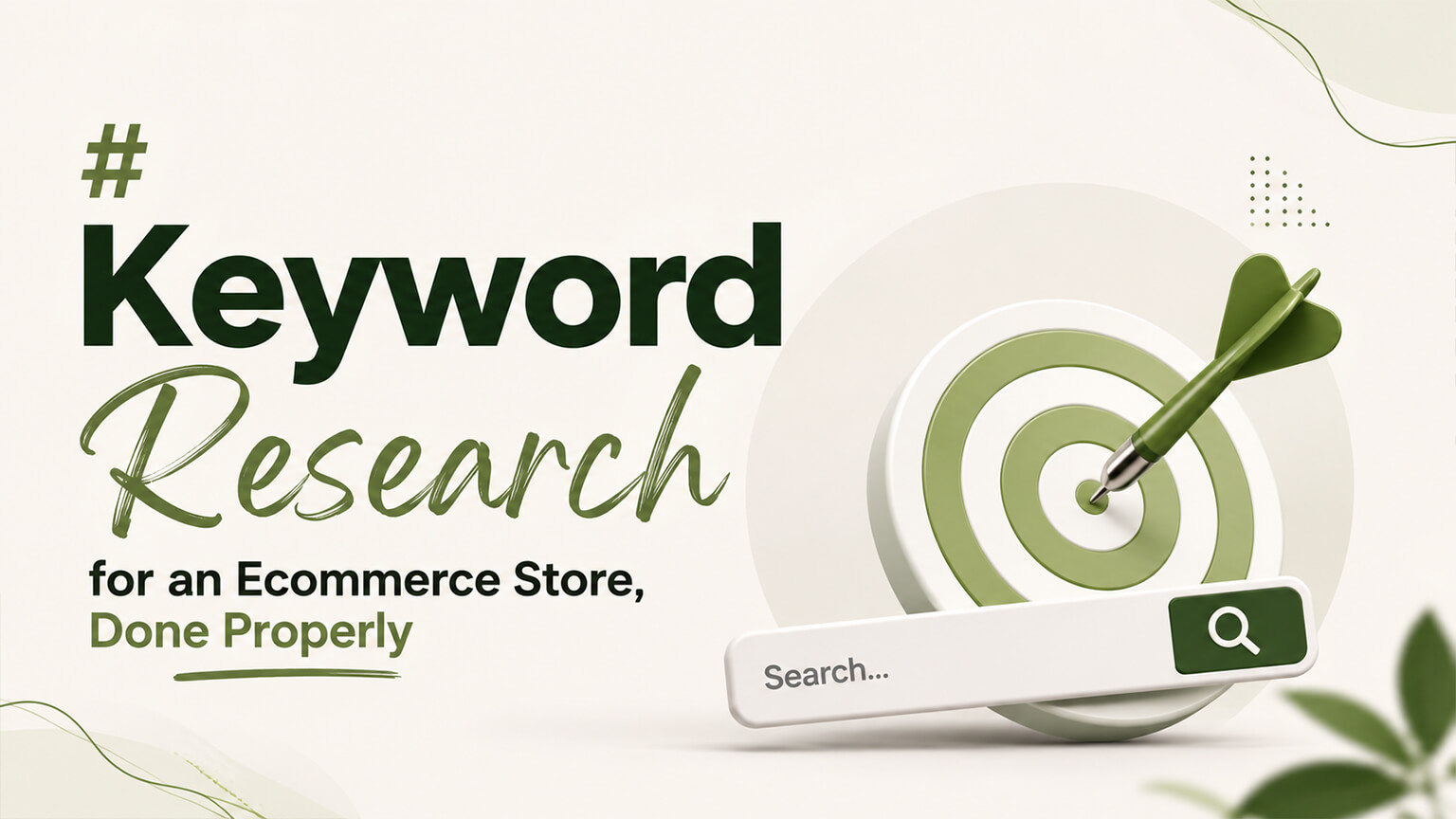 Keyword Research for an Ecommerce Store, Done Properly