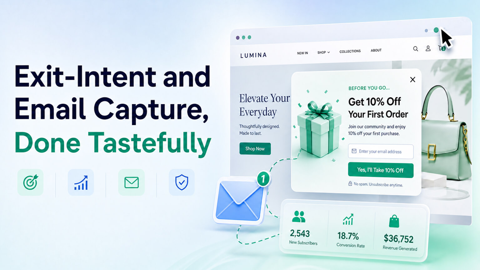Exit-Intent and Email Capture, Done Tastefully